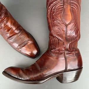 Lucchese model 2083, size 11 B, square toe, made in mid-1980s.